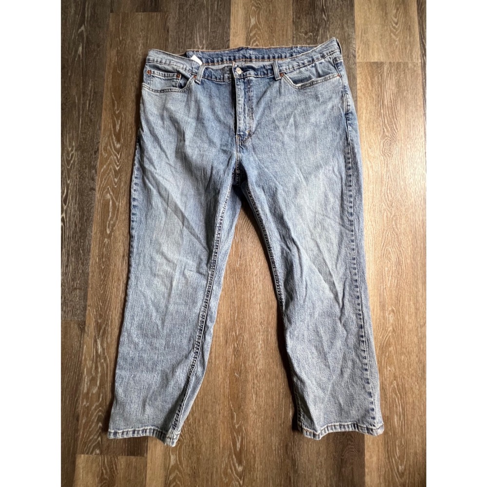 Levis 541 Athletic Taper Mens 44x29 Light Wash Excellent Denim Jeans